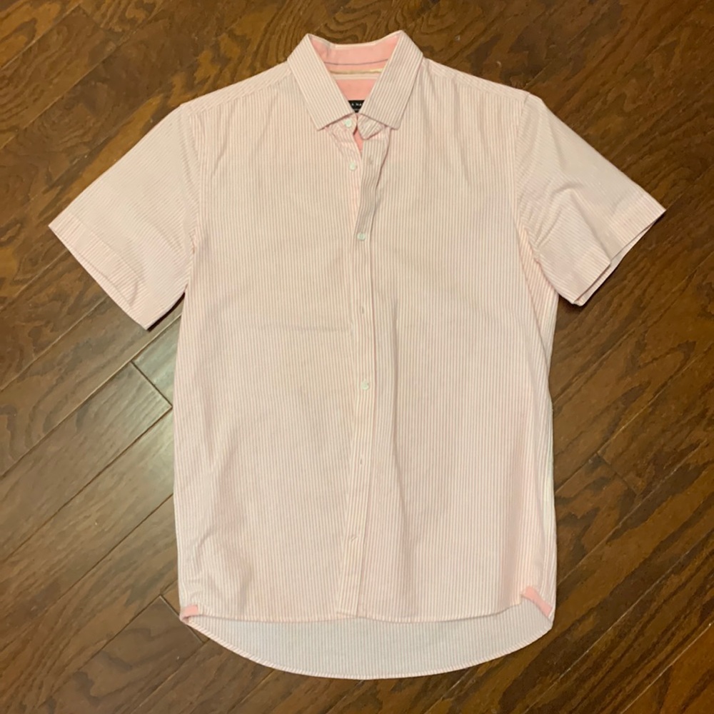 Zara Pink/White Button Down